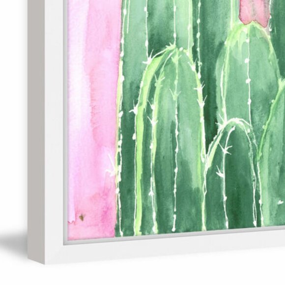 " Saguaro " by Kimberlee Watson Watercolor Painting Print in White Frame NEW NIB - Picture 6 of 9